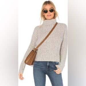 Brown Allan Twisted Turtleneck Sweater